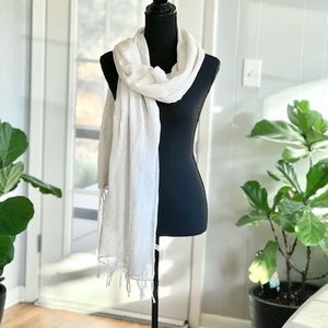American Eagle White Cotton Scarf